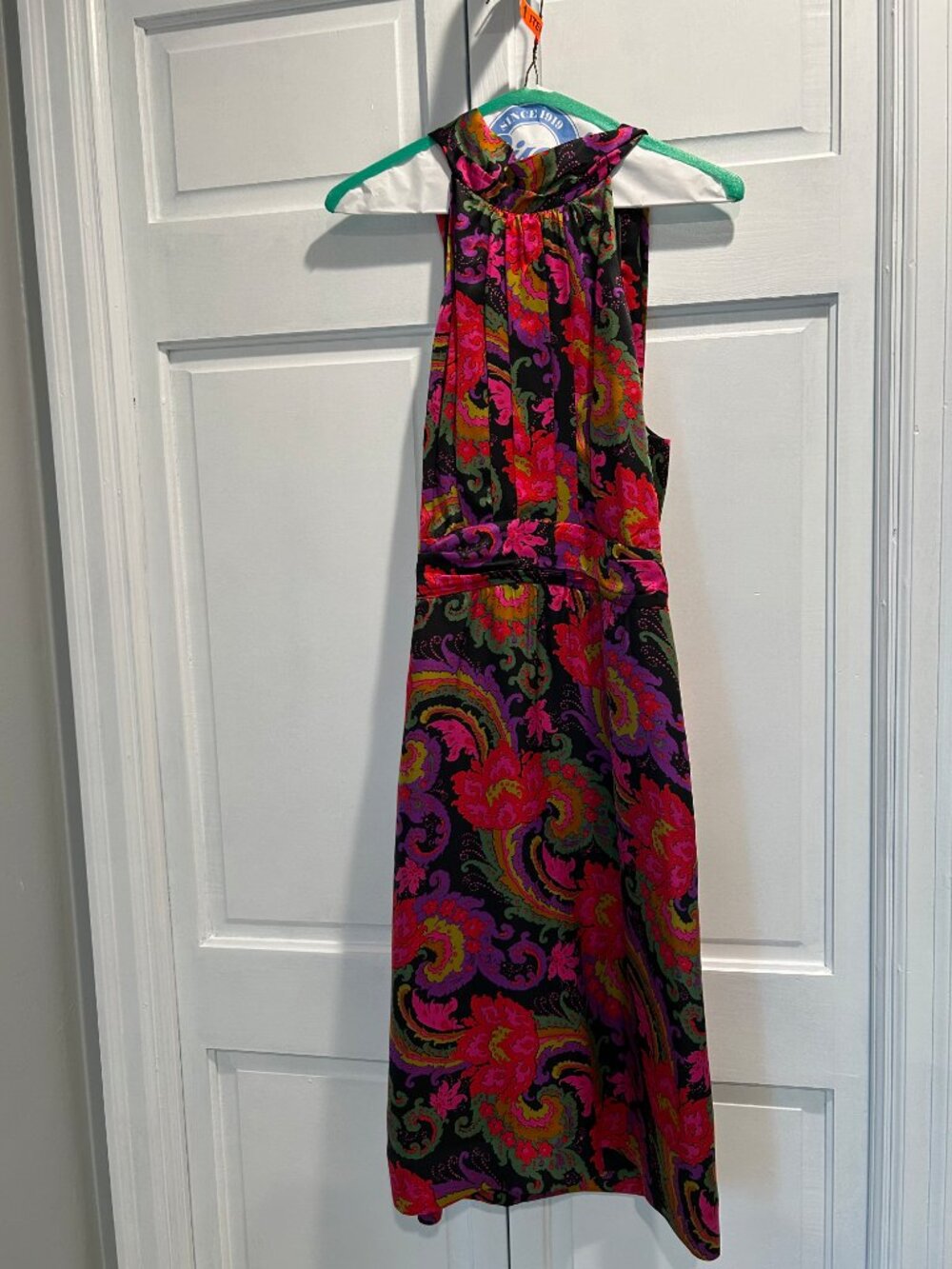 J Crew Collection Isabella Paisley Silk Halter Dress sz4